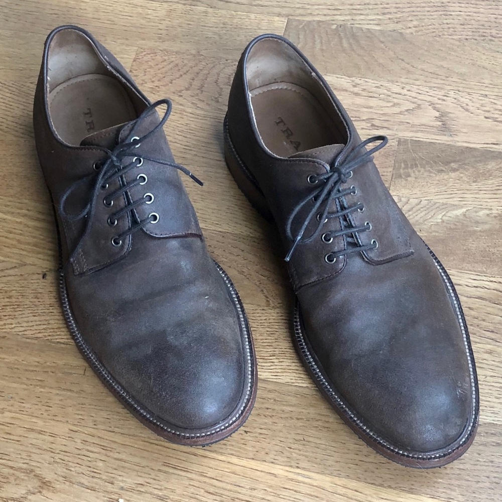 Trask Men’s Brown Leather Oxfords- Size 11